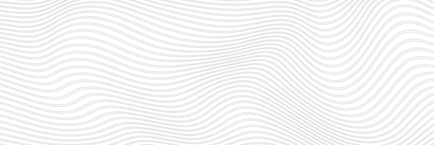 Vetor abstrato geométrico, linhas curvas, tons de cinza, banner vetorial