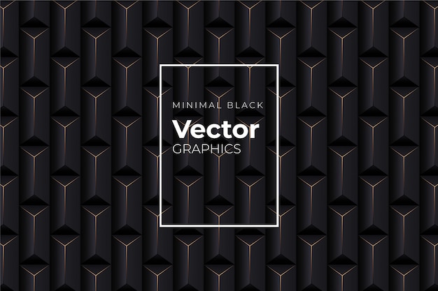 Vetor abstrato geométrico preto