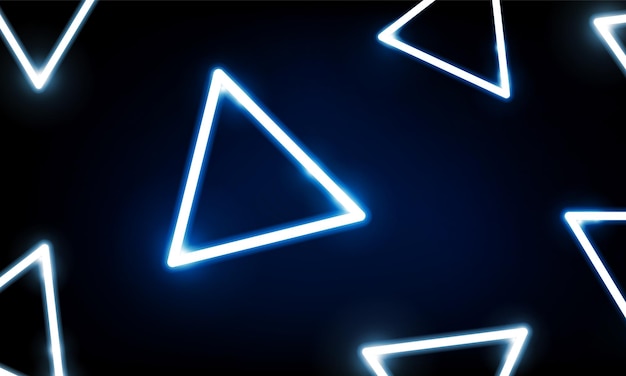Vetor abstrato key door aberto tecnologia light out e com comunicação hitech de triângulos de néon