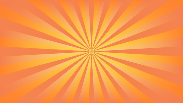 Abstrato laranja sunburst de fundo para elemento de design gráfico moderno. desenho de raio brilhante