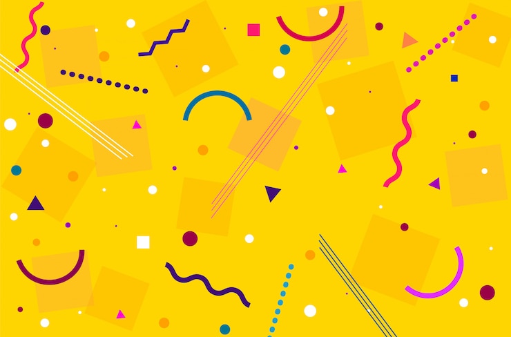Abstrato moderno amarelo