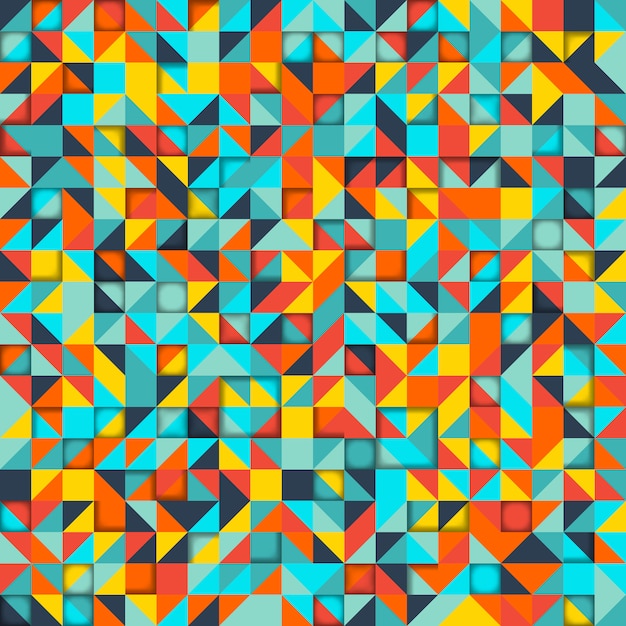 Vetor abstrato. mosaico de formas geométricas coloridas