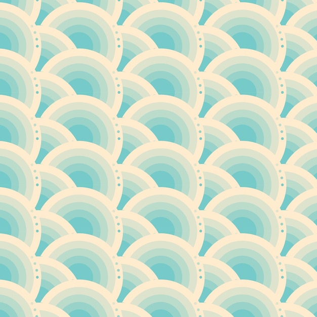 Abstrato padrão círculo tom azul ilustração vetorial