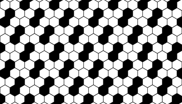 Abstrato padrão hexagonal preto e branco abelha fundo