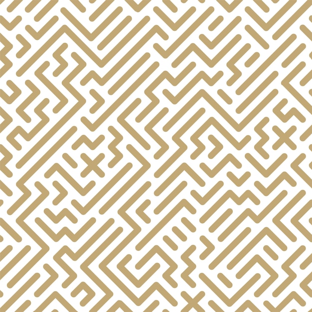 Abstrato sem costura padrão geométrico design listrado fundo digital na moda textura de ouro sem fim