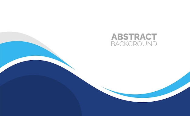 abstrato simples curva dinâmica mínima fundo de banner de onda de negócios azul e branco