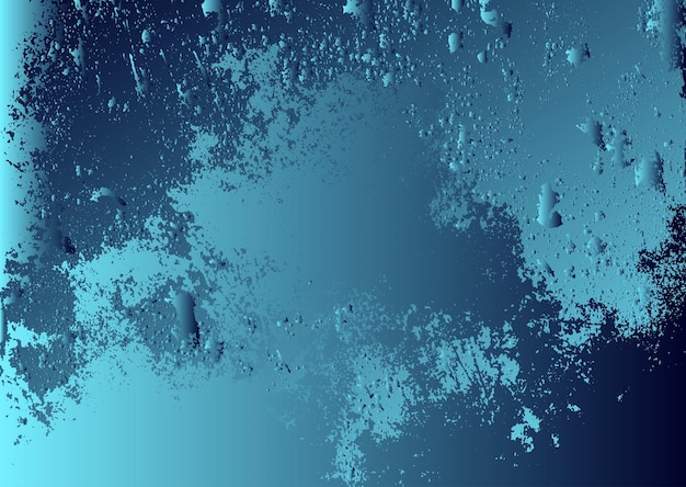 Vetor abstrato vetor cósmico psicodélico azul e turquesa fundo de gradiente fractal elementos brilhantes