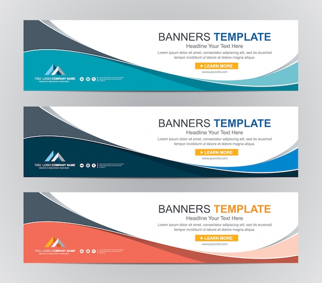 Abstrato web banner design fundo ou cabeçalho modelos