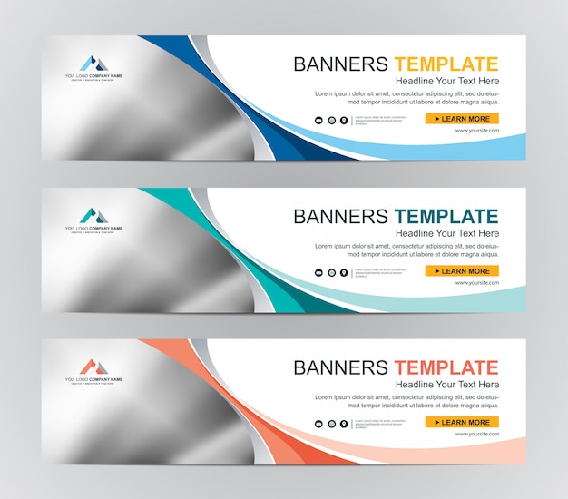 Abstrato web banner design fundo ou cabeçalho modelos