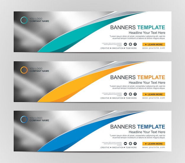 Abstrato web banner design fundo ou cabeçalho modelos