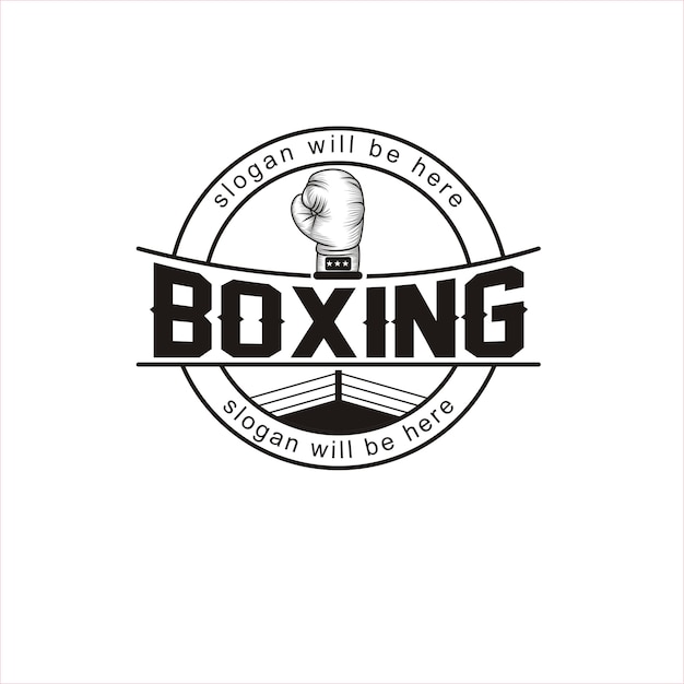 Vetor academia de boxe