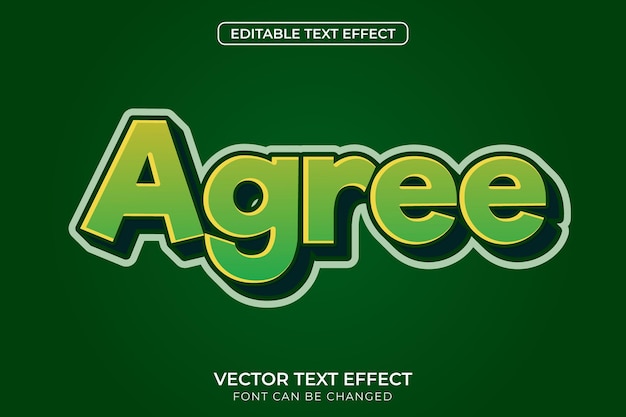 Aceitar efeito de texto editável