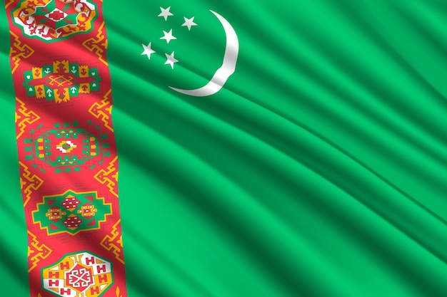 Acenando o fundo da bandeira