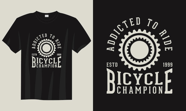 Addicted to ridequote slogan vintage estilo antigo bike bike tshirt design