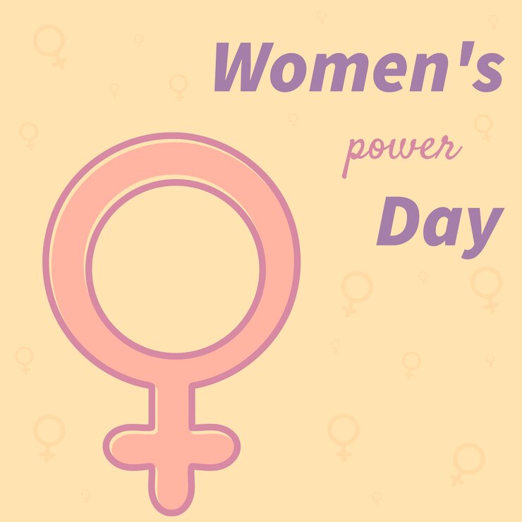 Vetor adesivo de cartão pôster com placa feminina com texto dia do poder feminino a ilustração pode ser usada como banner de pôster adesivo ou em printx9