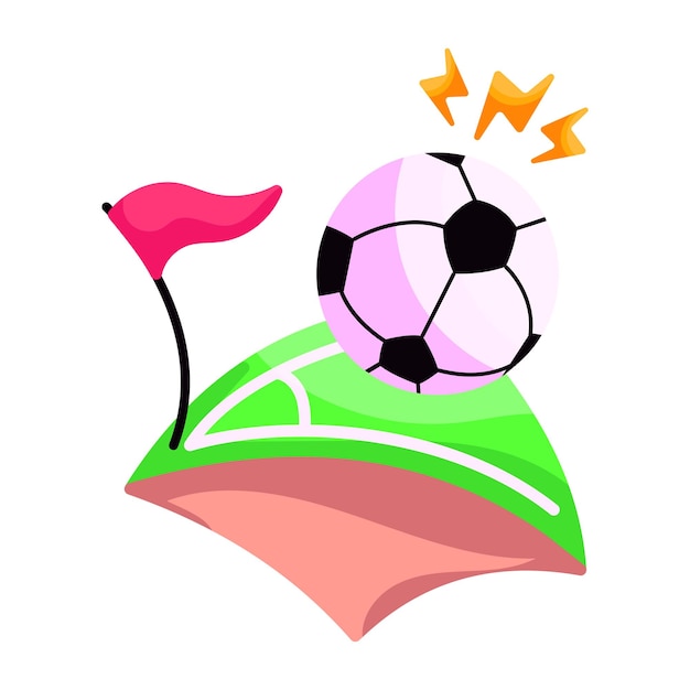 adesivo de design moderno de futebol