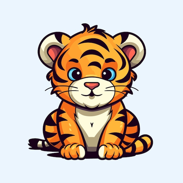 Adesivo de vetor de logotipo de tigre