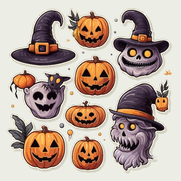 Adesivos de halloween