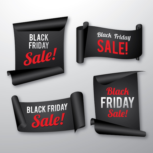 Adesivos pretos da black friday