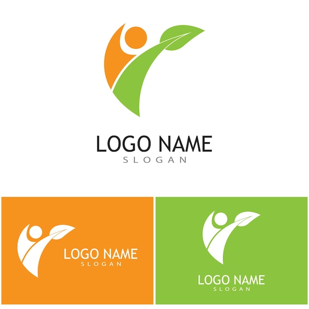 Adoção e comunidade de cuidados logo template vector