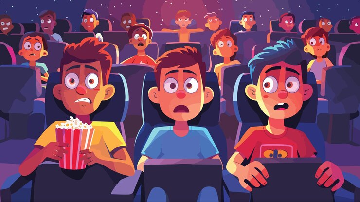 Vetor adolescentes filmes teatro entretenimento prazer em ver filmes