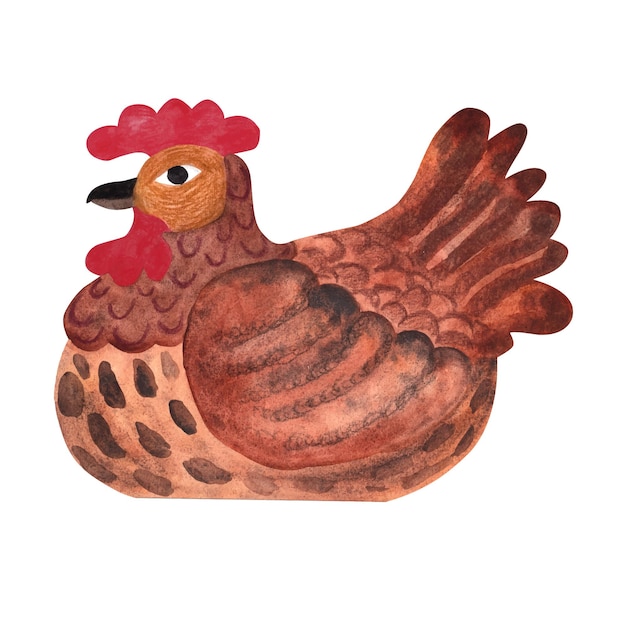Adoráveis galinhas e galos Sem costura padrão Ilustração em vetor