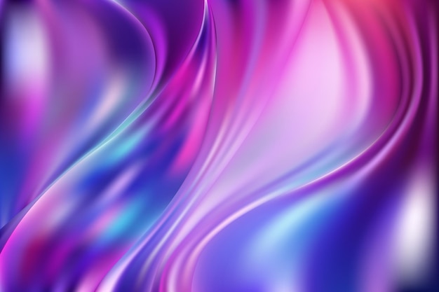 Adorável fundo holográfico roxo abstrato com ondas verticais