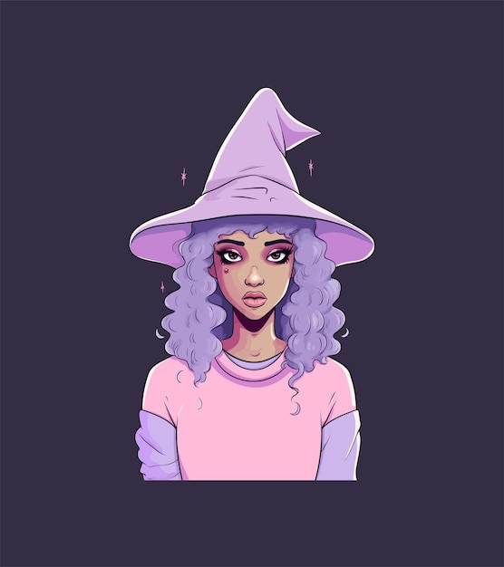 afro mulher negra ilustração vetorial t-shirt design de logotipo