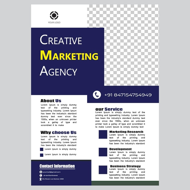 Agência de Marketing Criativo_Vector Flyer Template