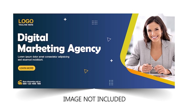 Agência de marketing digital e modelo de postagem de mídia social corporativa vetor premium Vetor Premium