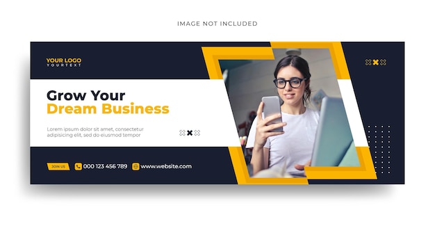 Agência de marketing digital Facebook mídia social post banner design eps