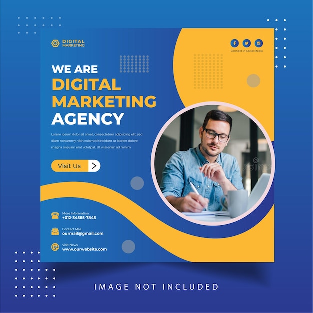 Agência de marketing digital mídia social instagram post