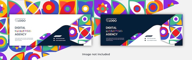 Agência de marketing digital venda de casa e venda de imóveis e aluguel design de banner de capa social