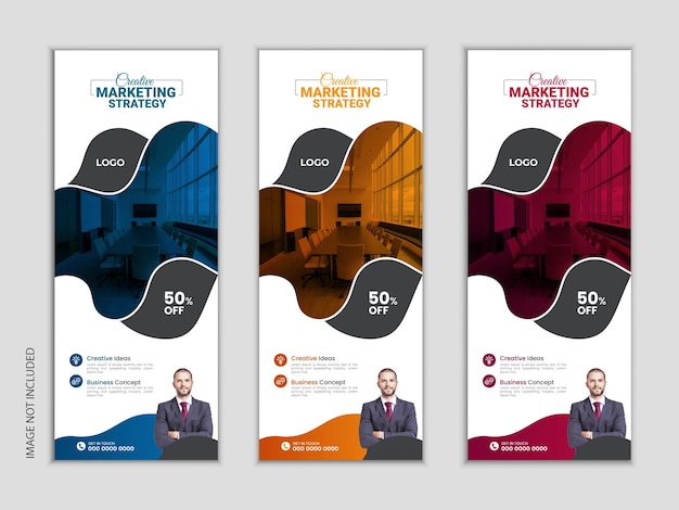 agência de marketing vetorial desenho de banner ou modelo de banner