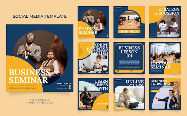Agência de negócios de modelo de mídia social para marketing digital e móveis promocionais de venda de negócios ou quadro vetorial de banner promocional de publicidade de moda