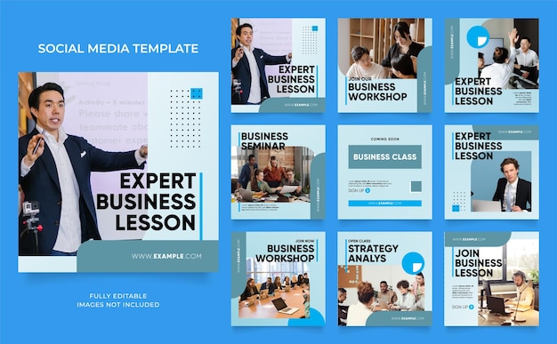 Agência de negócios de modelo de mídia social para marketing digital e móveis promocionais de venda de negócios ou quadro vetorial de banner promocional de publicidade de moda