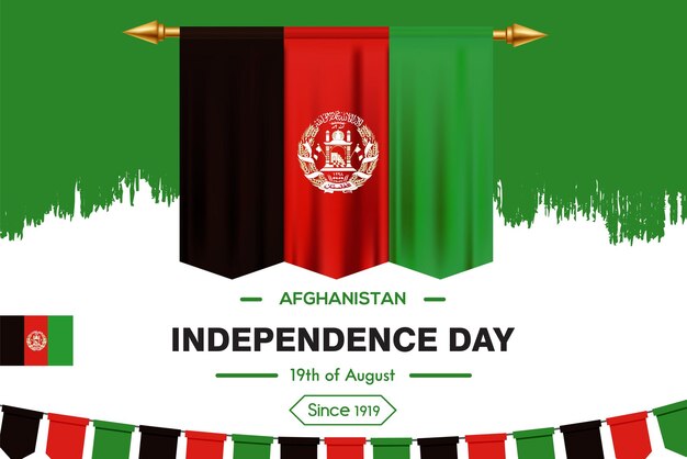 Vetor agosto dia da independência do afeganistão 19