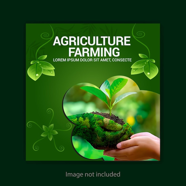 Agricultura Agricultura design de postagens em mídias sociais