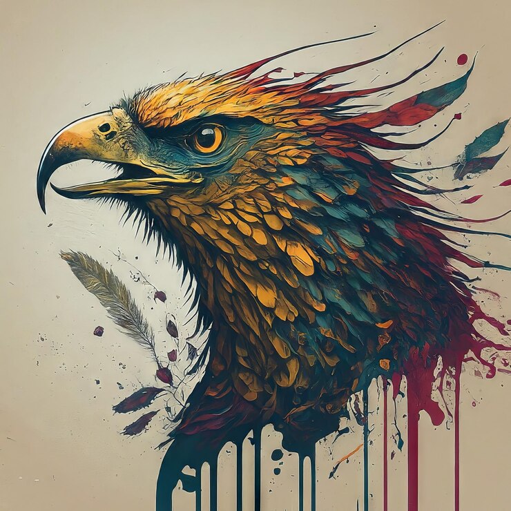 Vetor águia em voo ilustração artística águia em vôo ilustração artística
