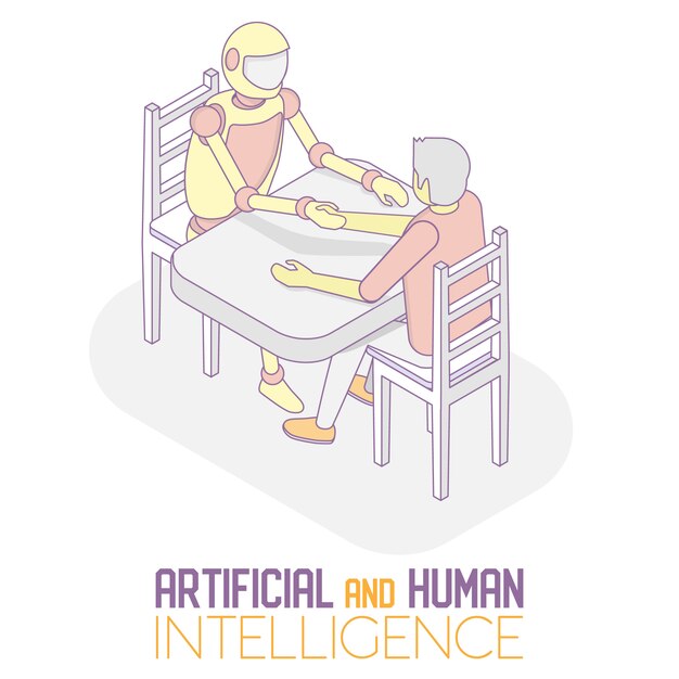 Ai e humano isométrico