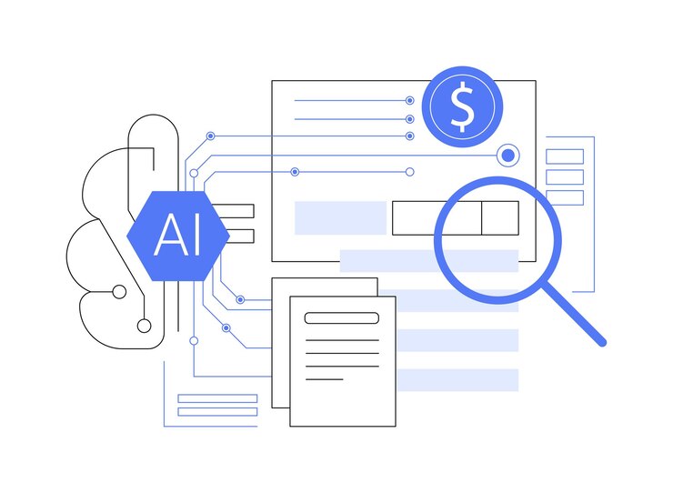 Vetor aipredictive research funding ilustração vetorial de conceito abstrato