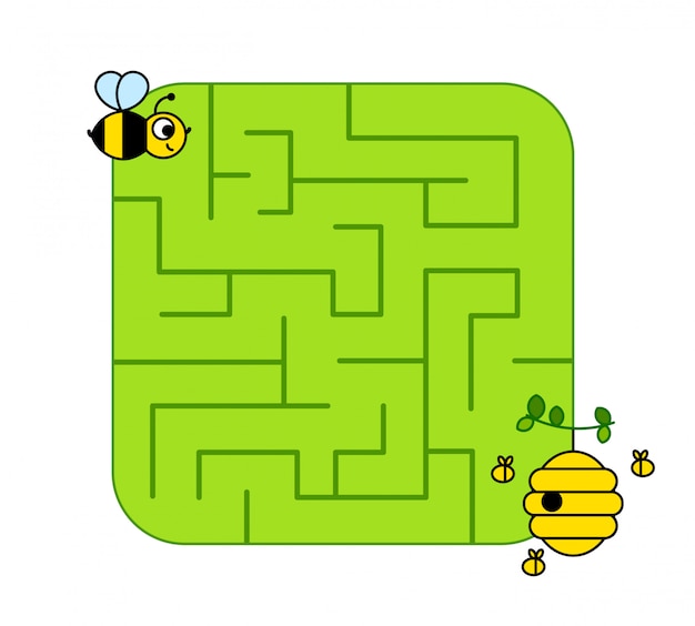 Jogo De Educação Labirinto. Jogos De Puzzles Para Crianças. Ajude