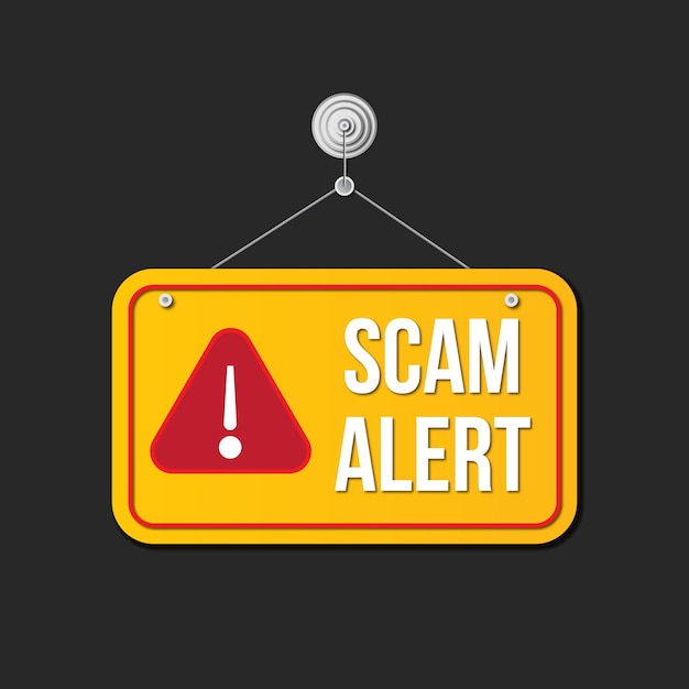 Alerta de fraude Alerta de símbolo de alerta
