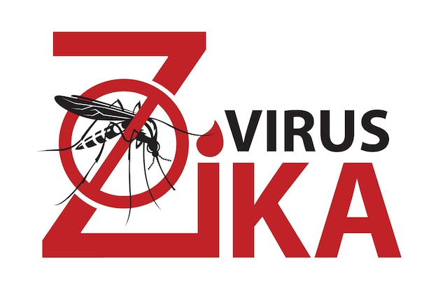 Vetor alerta de vírus zika