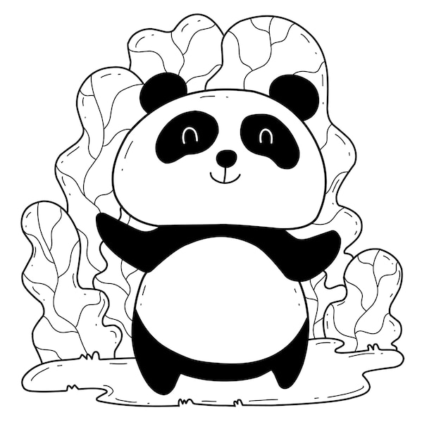 Desenhos para Colorir – Panda - Aula Pronta