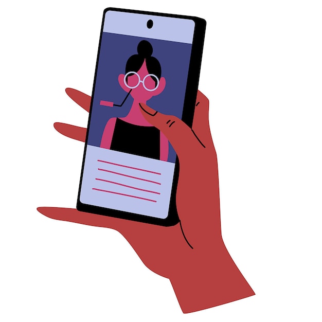 Alguém está segurando um telefone celular com uma foto de uma mulher nele