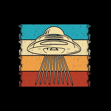 Conceito extraterrestre vintage, Vetor Grátis