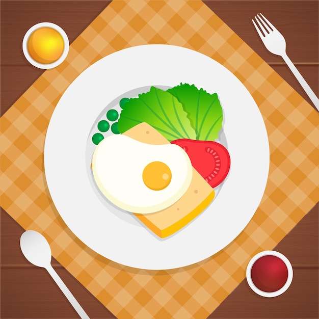Alimentação na mesa