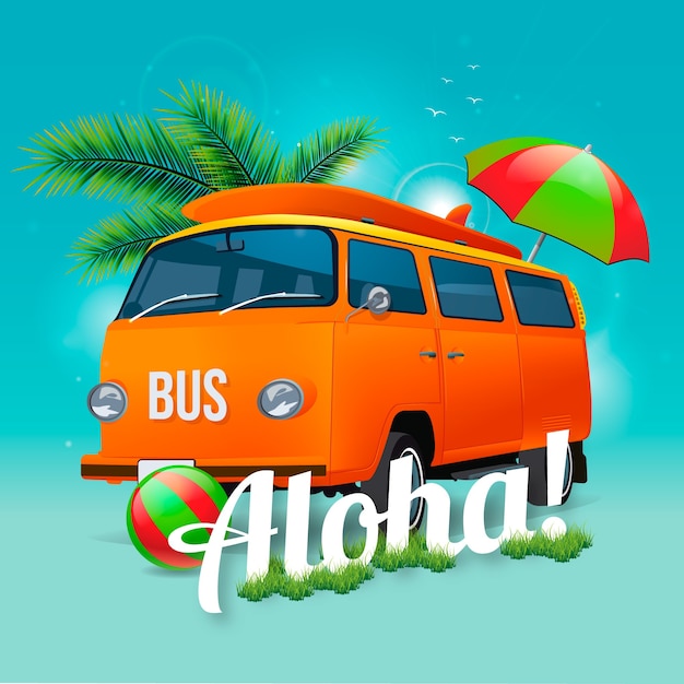 Aloha van background