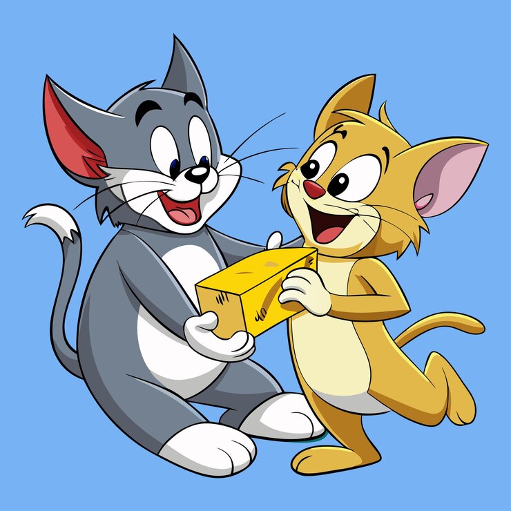 Vetor amantes do queijo tom e jerry